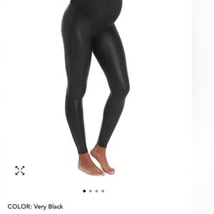 SPANX Faux Leather Maternity Leggings